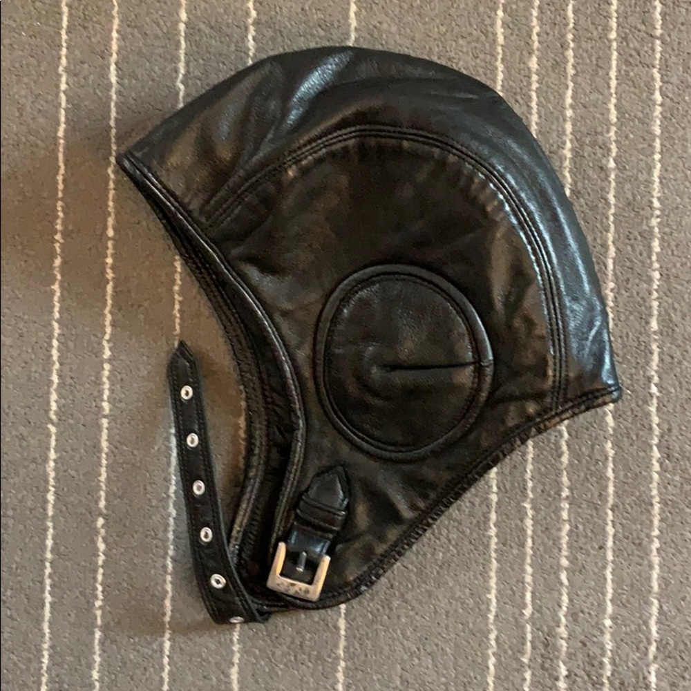 Aviator Hat.  Leather.  Retro Aviator